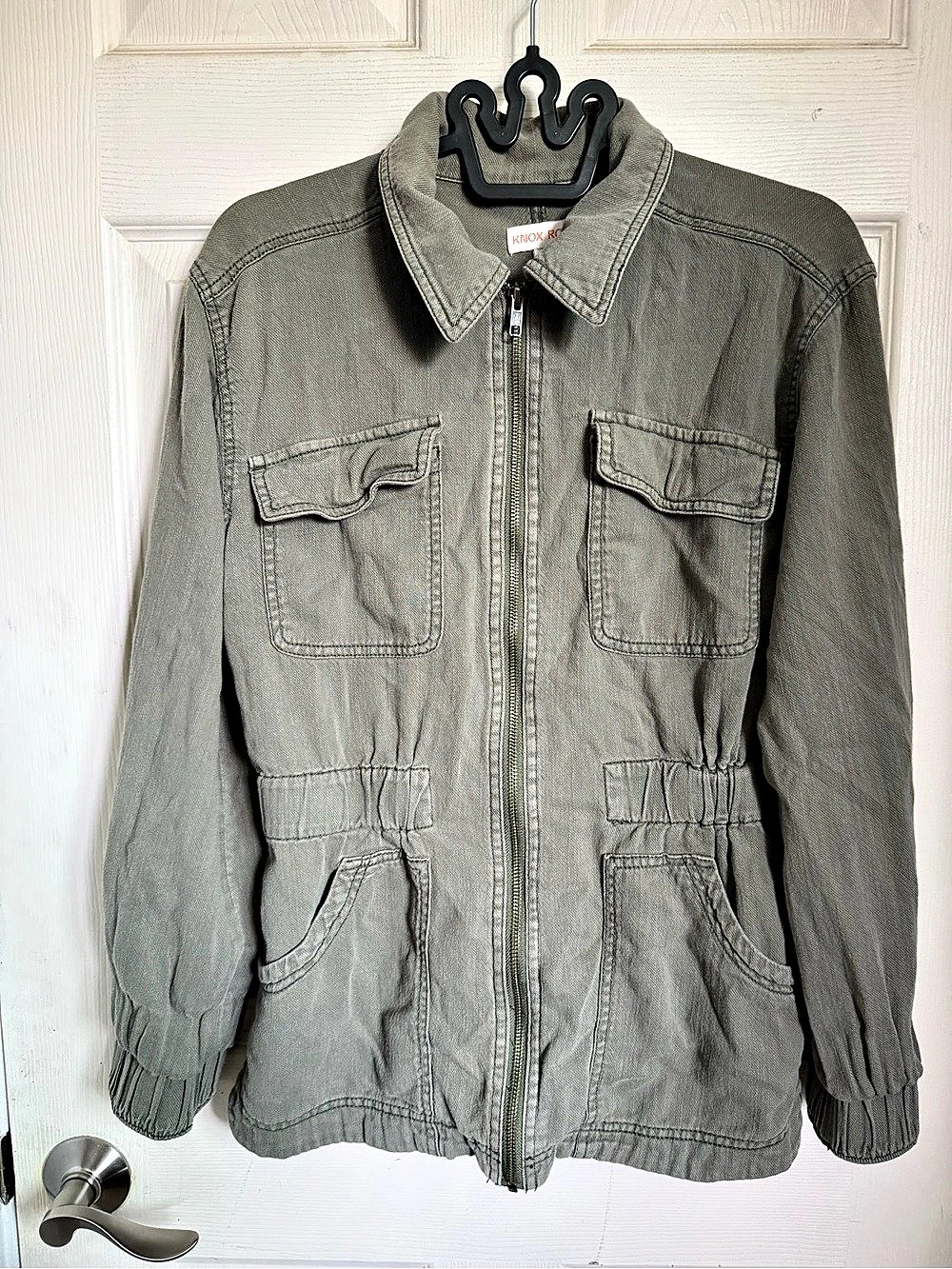 Knox Rose Olive Green Utility Jacket - Size S